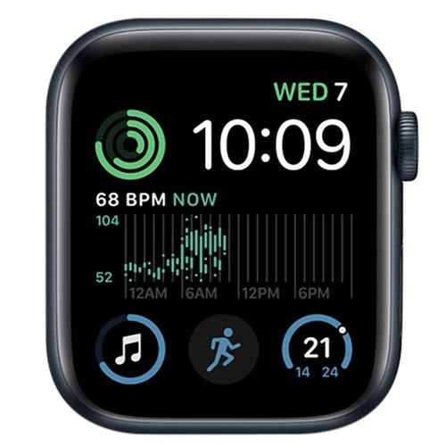 Apple Watch SE 2nd Generation 44mm GPS Midnight Aluminium With Midnight Sport Band Grade B Preowned