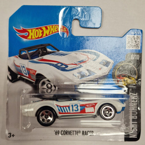 Hot Wheels Night Burnerz - '69 Corvette Racer 2016 86/250 (3+) Preowned