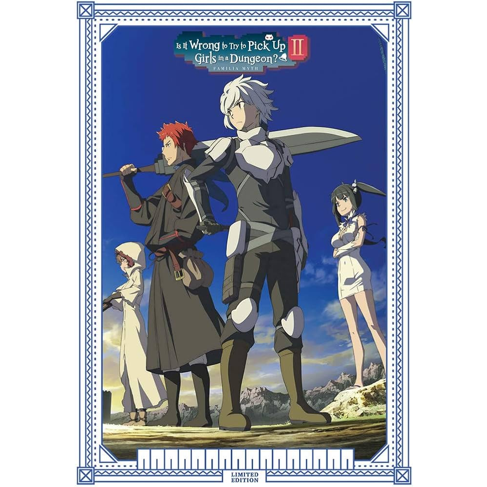 DVD Boxset - Is It Wrong to Try to Pick Up Girls in a Dungeon? Season 2 (5 Discs) (15) Preowned