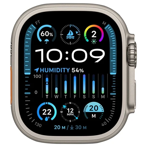 Apple Watch Ultra 2 49mm Cellular Natural Titanium Case With Grey Strap Grade B Preowned