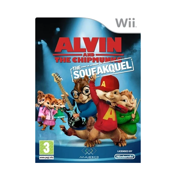 Wii - Alvin & The Chipmonks: The Sqeakquel (3) Preowned