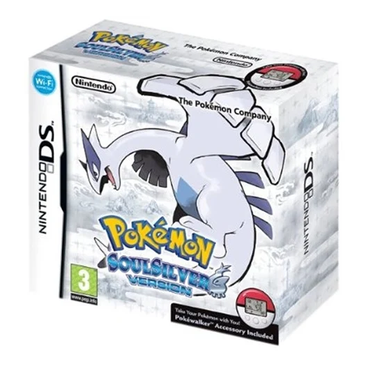 DS - Pokemon: SoulSilver + Pokewalker With Outer Box (3) Preowned