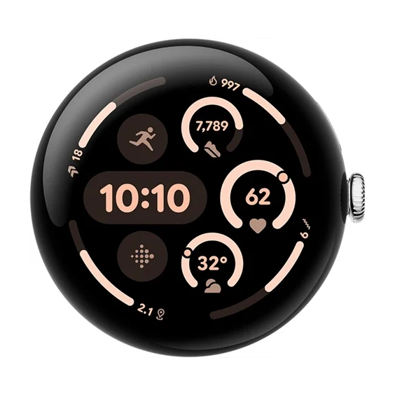 Google Pixel Watch 3 45mm BT Polished Silver Grade B Preowned