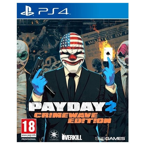PS4 - Payday 2 Crimewave Edition (18) Preowned