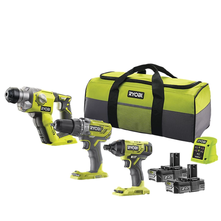 Ryobi 18V Li-ion One+ Cordless Power Tool Kit Grade A Collection Only Preowned