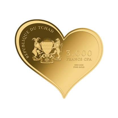 Heart Endless Love - Gold Gift -  In Gift Box