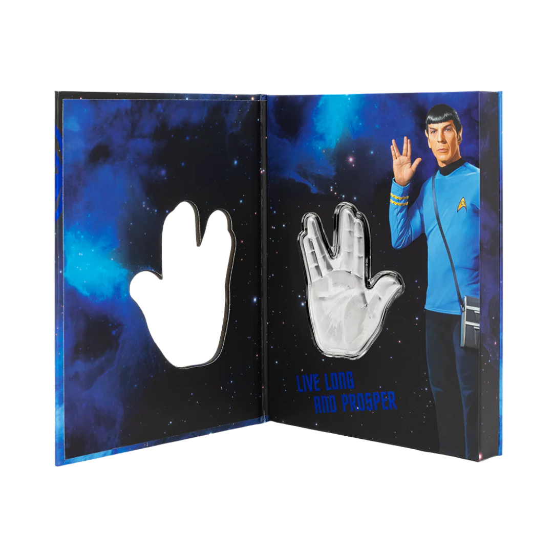 Star Trek - Spock Live Long & Prosper - The Vulcan Salute 1oz Silver Coin