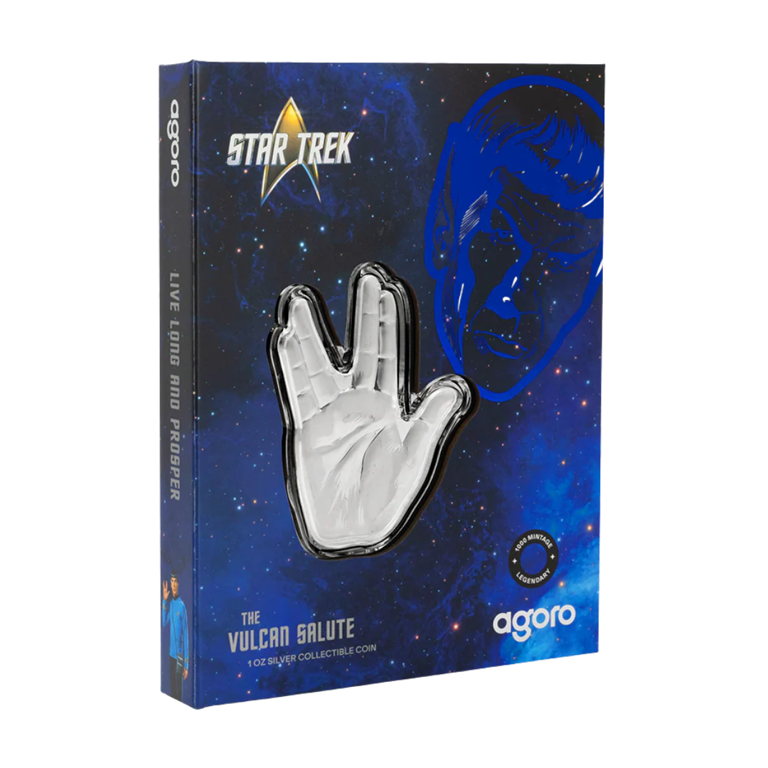 Star Trek - Spock Live Long & Prosper - The Vulcan Salute 1oz Silver Coin