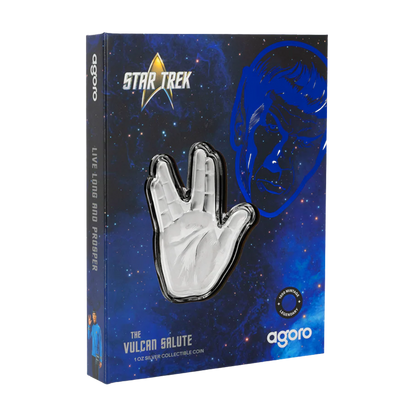 Star Trek - Spock Live Long & Prosper - The Vulcan Salute 1oz Silver Coin