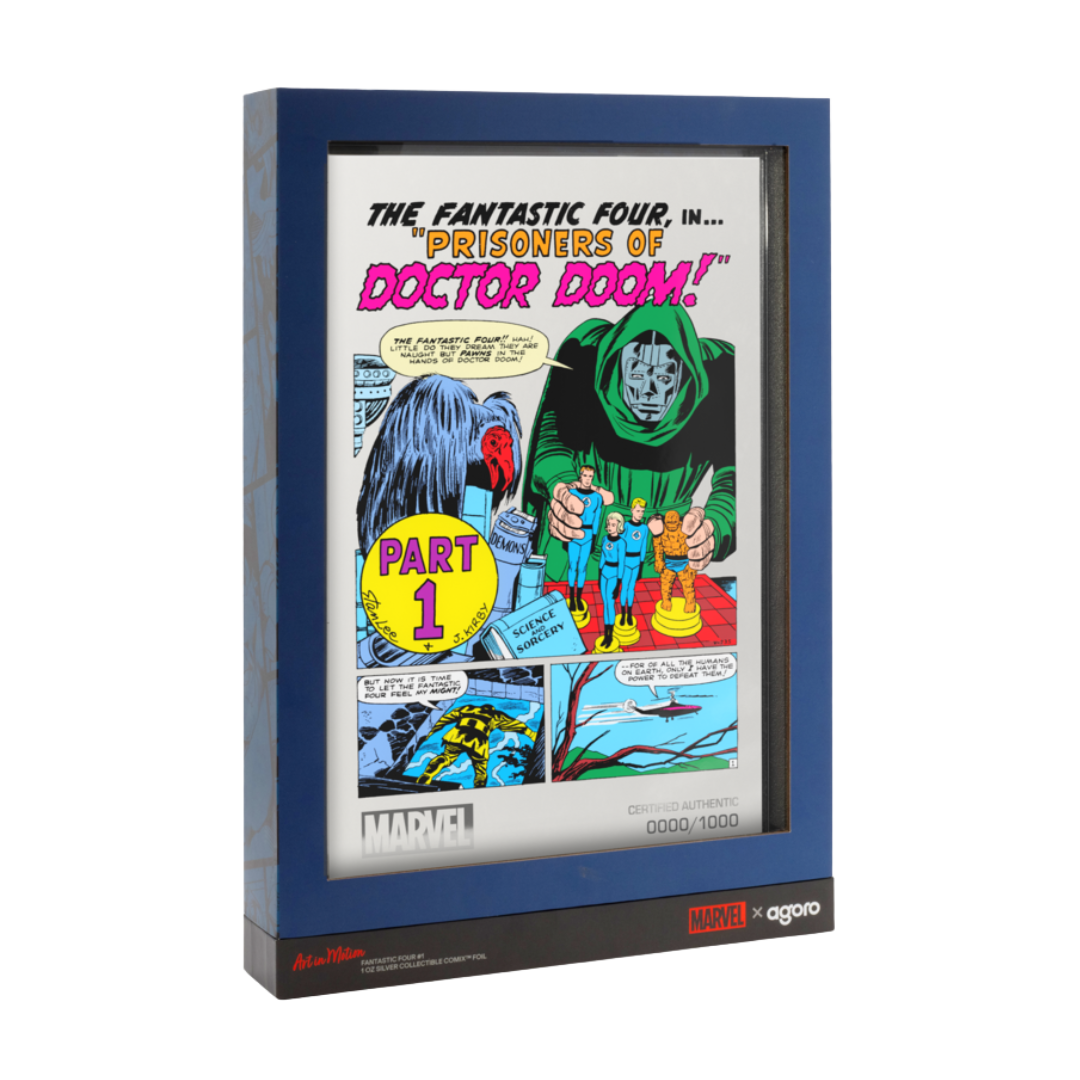 Marvel -  Fantastic Four - Art in Motion COMIX Fantastic Four #5 Foil 1oz Silver Foil