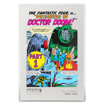 Marvel -  Fantastic Four - Art in Motion COMIX Fantastic Four #5 Foil 1oz Silver Foil