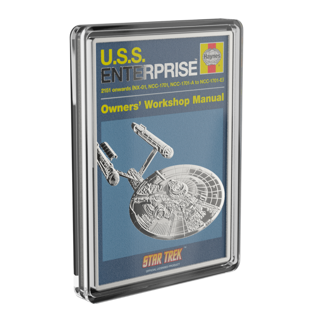 Star Trek - U.S.S. Enterprise NCC-01 Owners' Manual 1oz Silver Coin