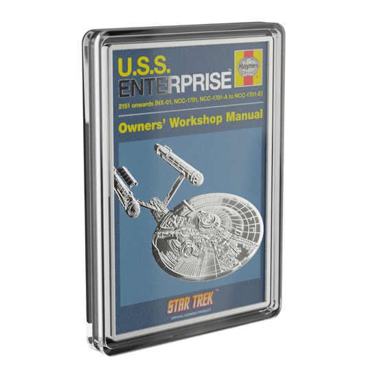 Star Trek - U.S.S. Enterprise NCC-01 Owners' Manual 1oz Silver Coin