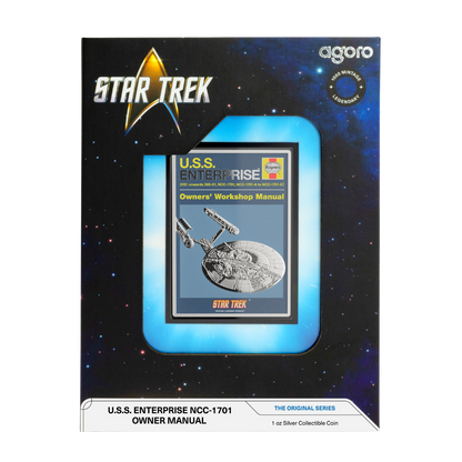 Star Trek - U.S.S. Enterprise NCC-01 Owners' Manual 1oz Silver Coin