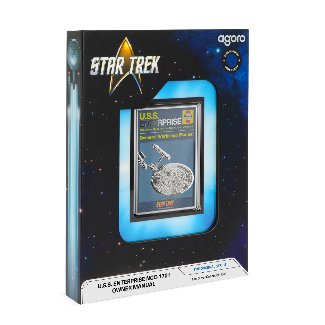 Star Trek - U.S.S. Enterprise NCC-01 Owners' Manual 1oz Silver Coin