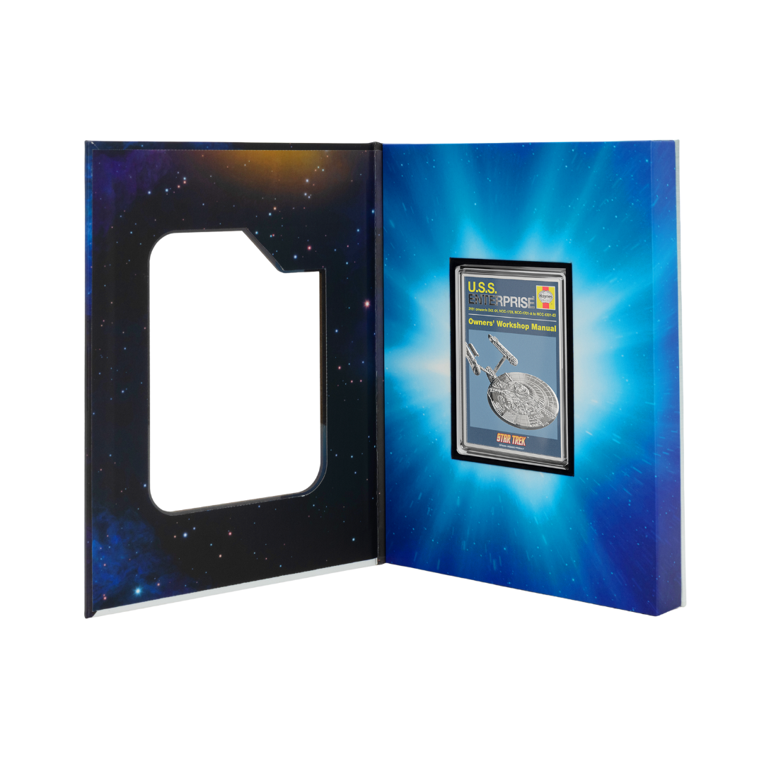 Star Trek - U.S.S. Enterprise NCC-01 Owners' Manual 1oz Silver Coin