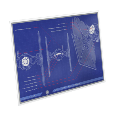 Star Wars Blueprint Series -5. Tie Fighter 1oz Silver Foil