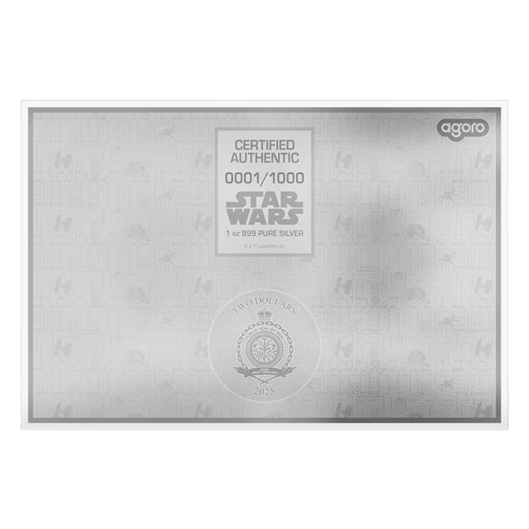 Star Wars Blueprint Series -5. Tie Fighter 1oz Silver Foil