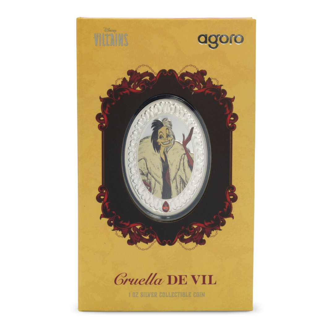 Disney - Villain's Series - Cruella De Vil: 4 - 1oz Silver Coin