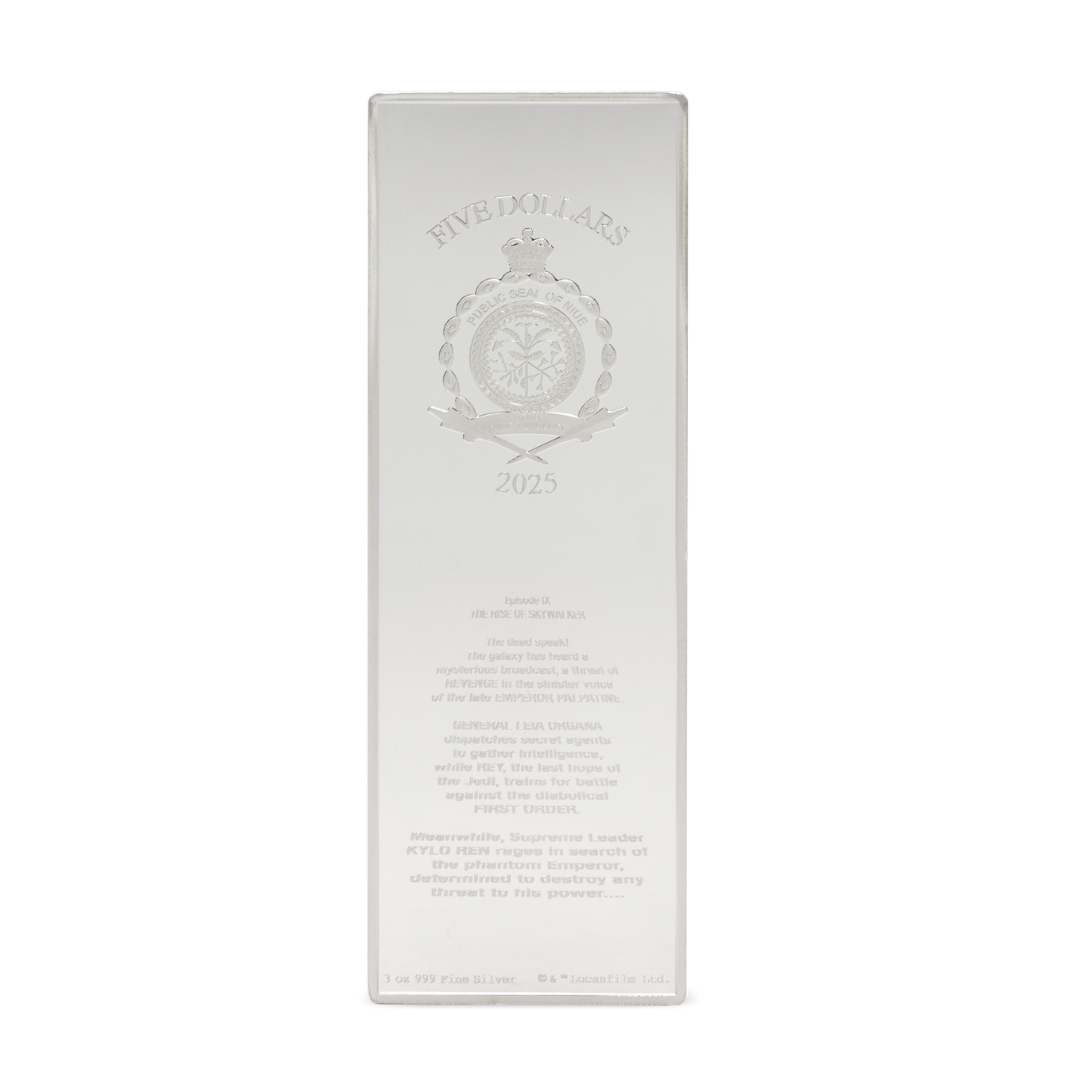 Star Wars - Skywalker Saga - The Rise of Skywalker Poster: 2 - 3oz Silver Coin