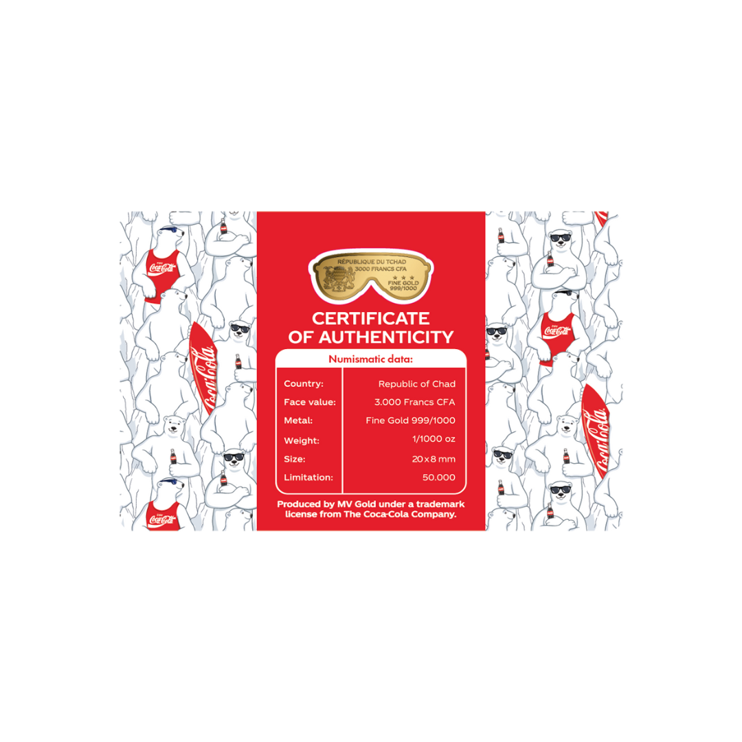 Coca Cola Sunglasses - Gold Gift