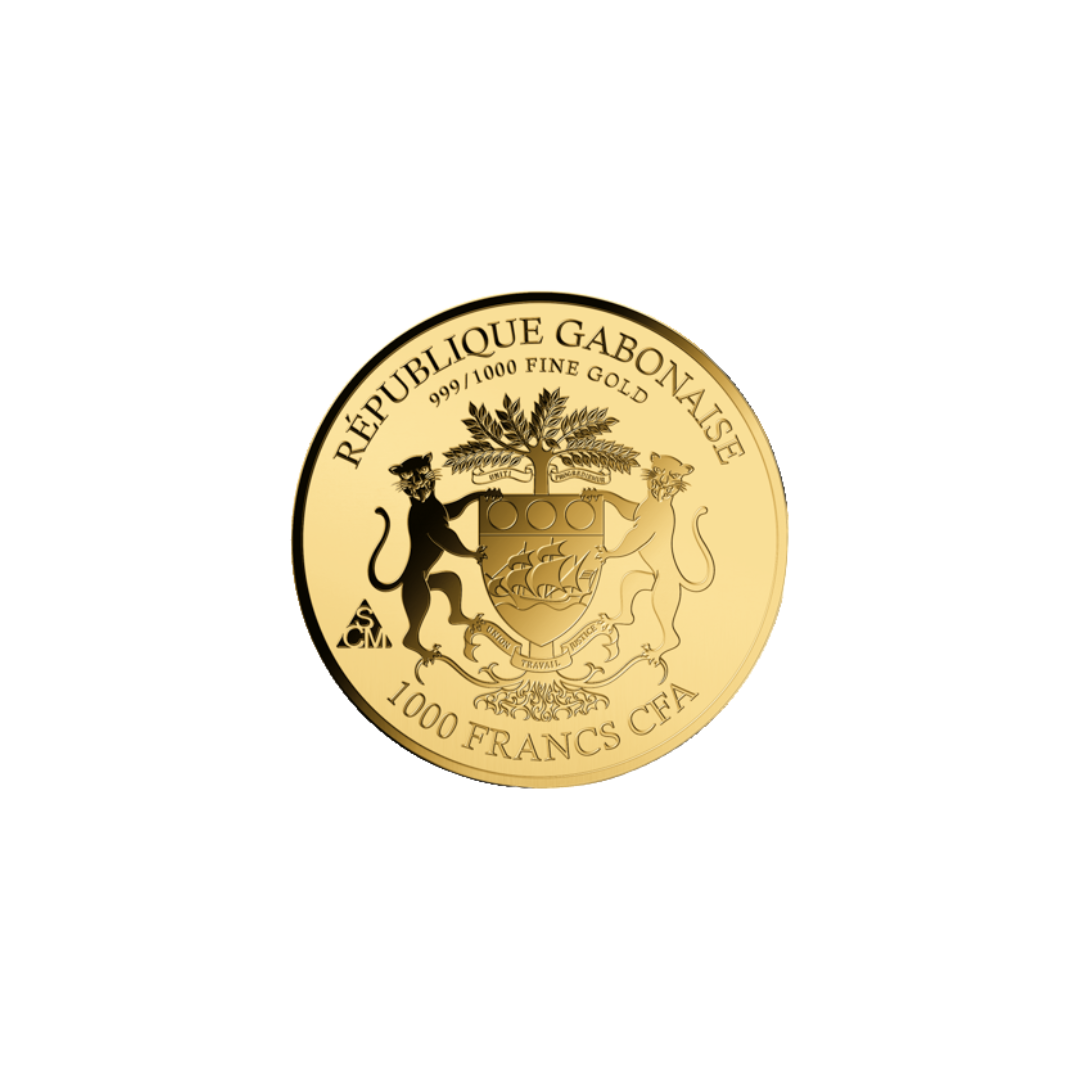 Happy Birthday Cake Coin Card - Gold Gift