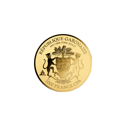Happy Birthday Cake Coin Card - Gold Gift