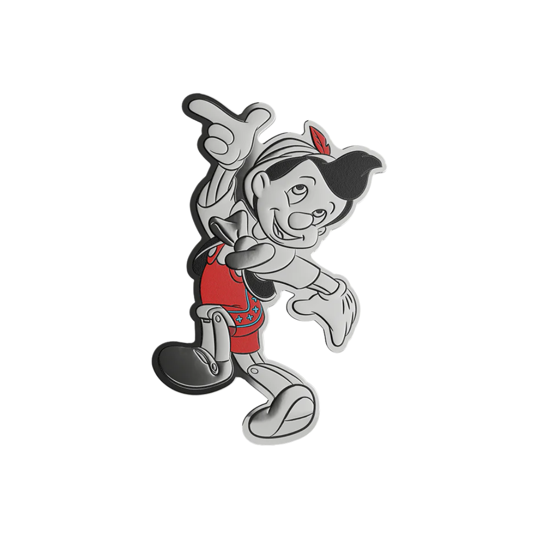 Disney Pinocchio - Collectible Set 3/4 oz Silver Coin + 5 g Silver Foil Set