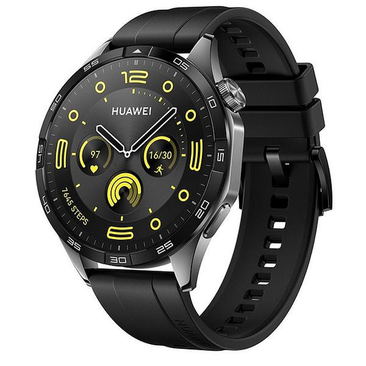 Huawei Watch GT 4 46mm Black Fluoroelastomer Strap Grade A Preowned