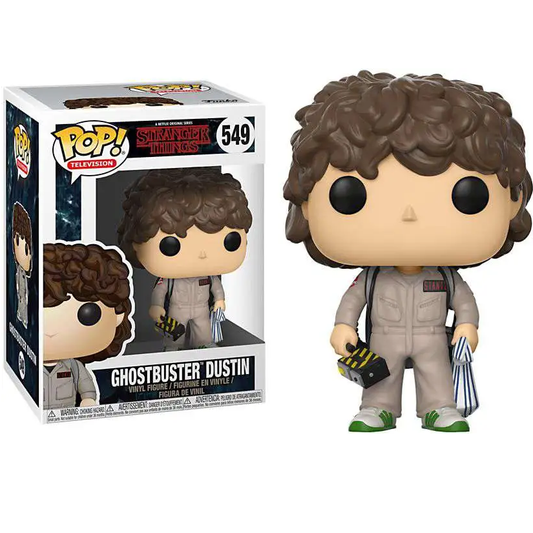 Funko Pop - Stranger Things [549] Ghostbuster Dustin (3+) Preowned