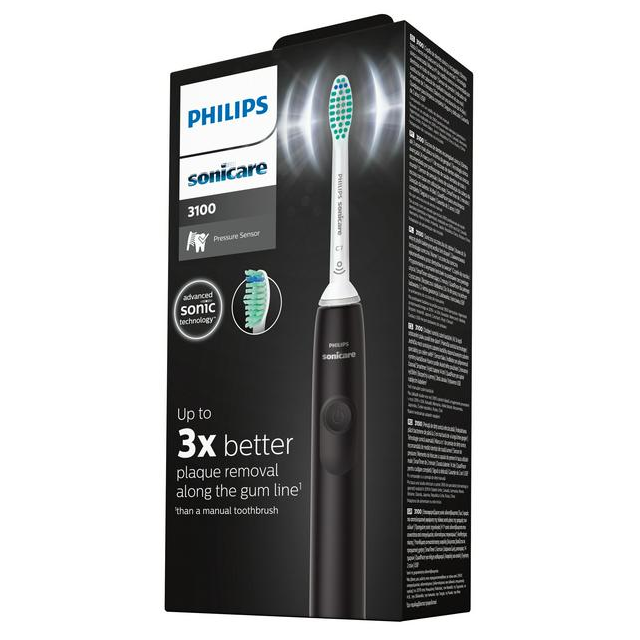 Philips Sonicare 3100 Electric Toothbrush Black Grade A Preowned