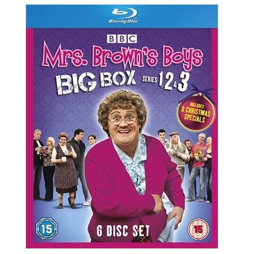 Blu-Ray Boxset - Mrs Brown's Boys Big Box Series 1-3 (15) Preowned