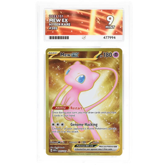 2023 Pokemon Mew EX TCG Scarlet & Violet 151 Hyper Rare 205/165 Ace Mint 9 Preowned