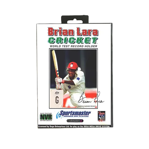 Mega Drive - Brian Lara Cricket With Manual Boxed Preowned
