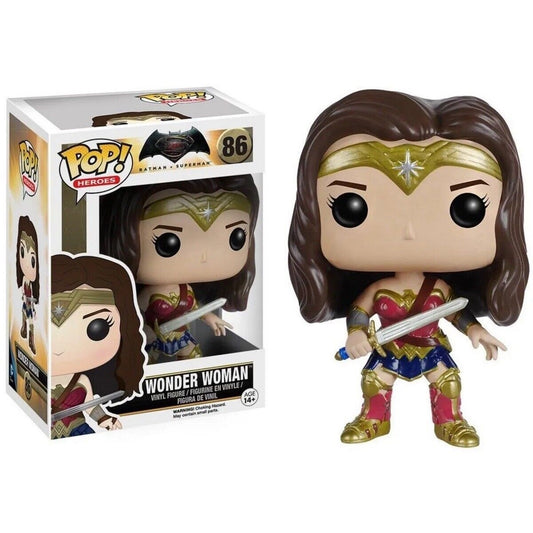 Funko Pop! - Batman V Superman [86] Wonder Woman (3+) Preowned