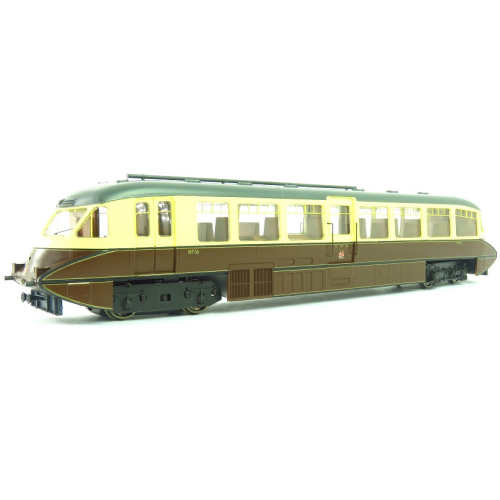 Dapol 4D-011-009 Streamlined Railcar 16 In GWR Chocolate and Cream Livery Twin Cities Crest