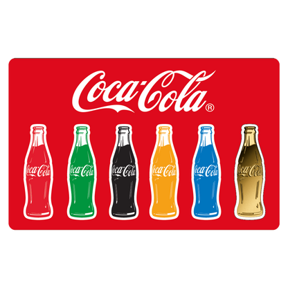 Coca Cola Bottle Coin Card - Gold Gift