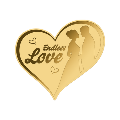 Heart Endless Love - Gold Gift -  In Gift Box