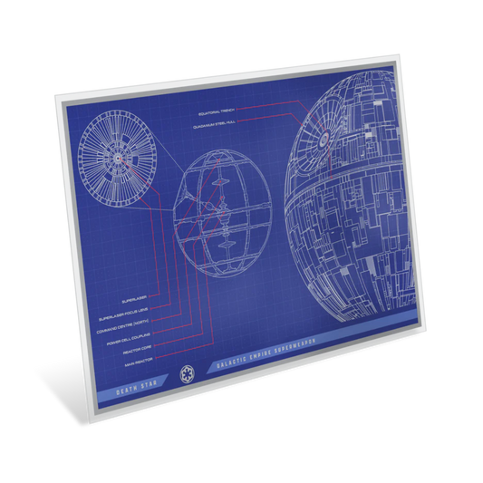 Star Wars Blueprint Series - Death Star 1oz Silver Foil