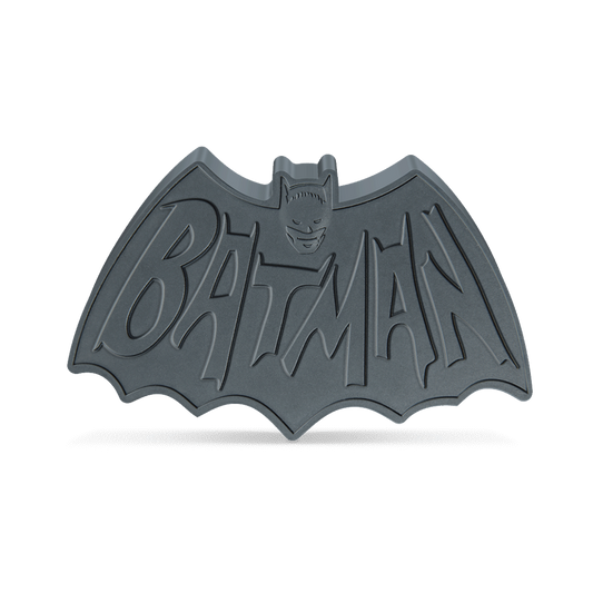 Warner Bros.- Batman 85th Anniversary - 1966 Batman Logo 1oz Silver