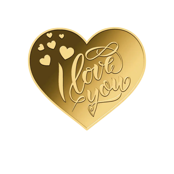 Small Heart I Love You 1/1000oz - Gold Gift - In Gift Box