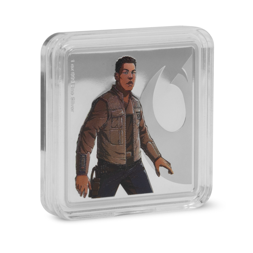 Star Wars Allies -  Finn and Poe Dameron 1oz Silver Medallion