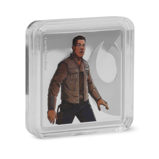 Star Wars Allies -  Finn and Poe Dameron 1oz Silver Medallion