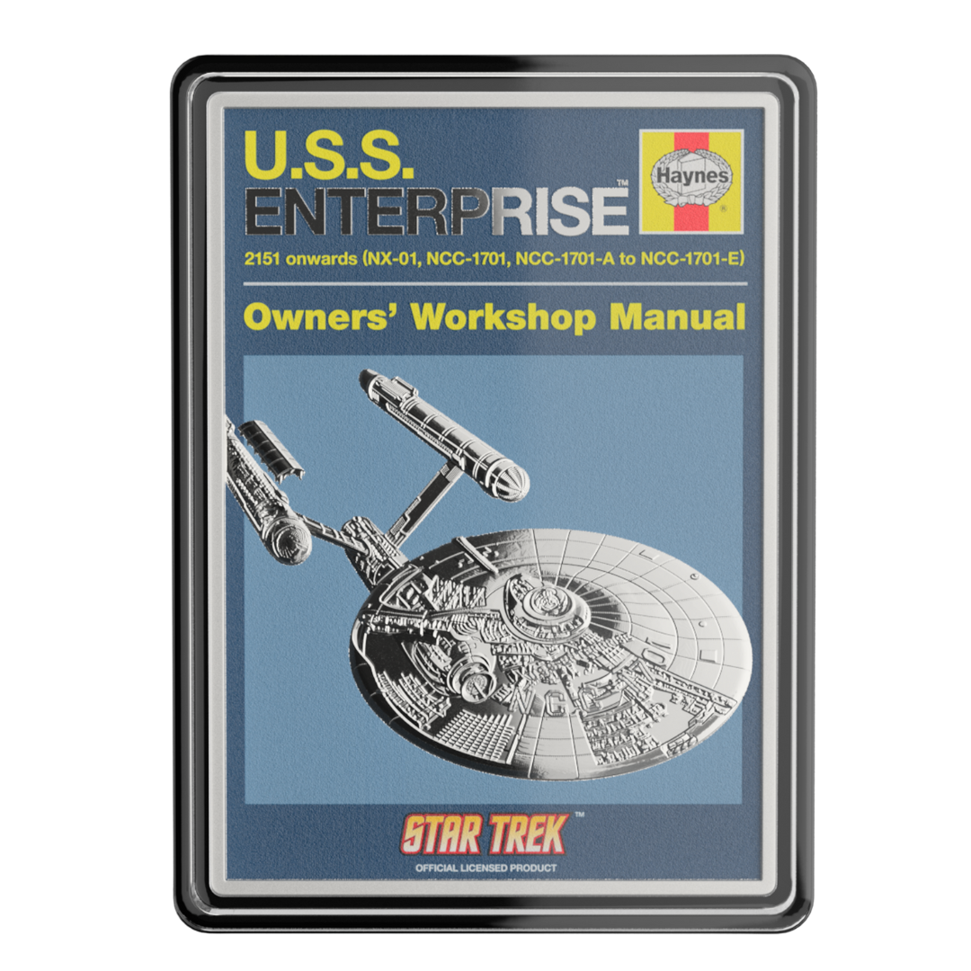 Star Trek - U.S.S. Enterprise NCC-01 Owners' Manual 1oz Silver Coin