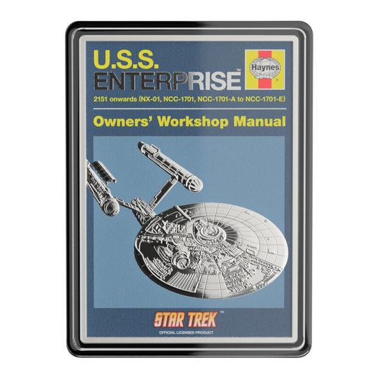 Star Trek - U.S.S. Enterprise NCC-01 Owners' Manual 1oz Silver Coin