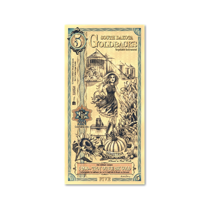 5 Goldback - South Dakota