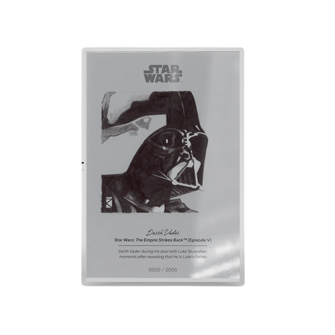 Star Wars™ Sketch Art - Darth Vader™ 5 g Silver Collectible Foil