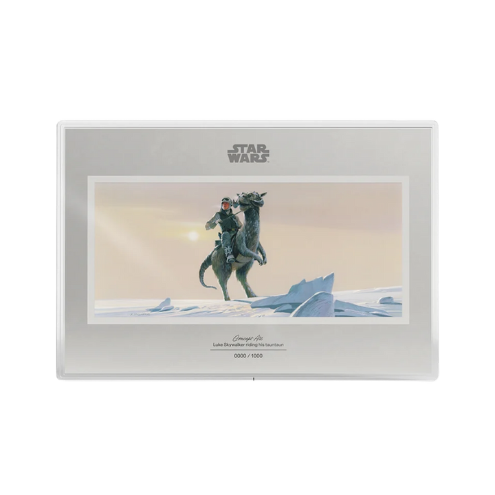 Star Wars: Luke Skywalker Riding His Tauntaun 20g Silver Foil