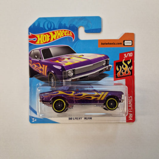 Hot Wheels HW Flames - '68 Chevy Nova 2018 32/365 (3+) Preowned