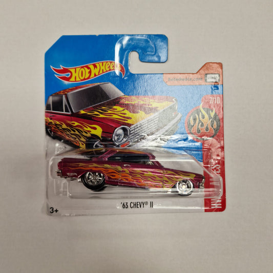 Hot Wheels HW Flames - '63 Chevy II 2017 7/10 (3+) Preowned